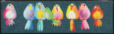 Fussmatte Rainbow Birds 30x100cm